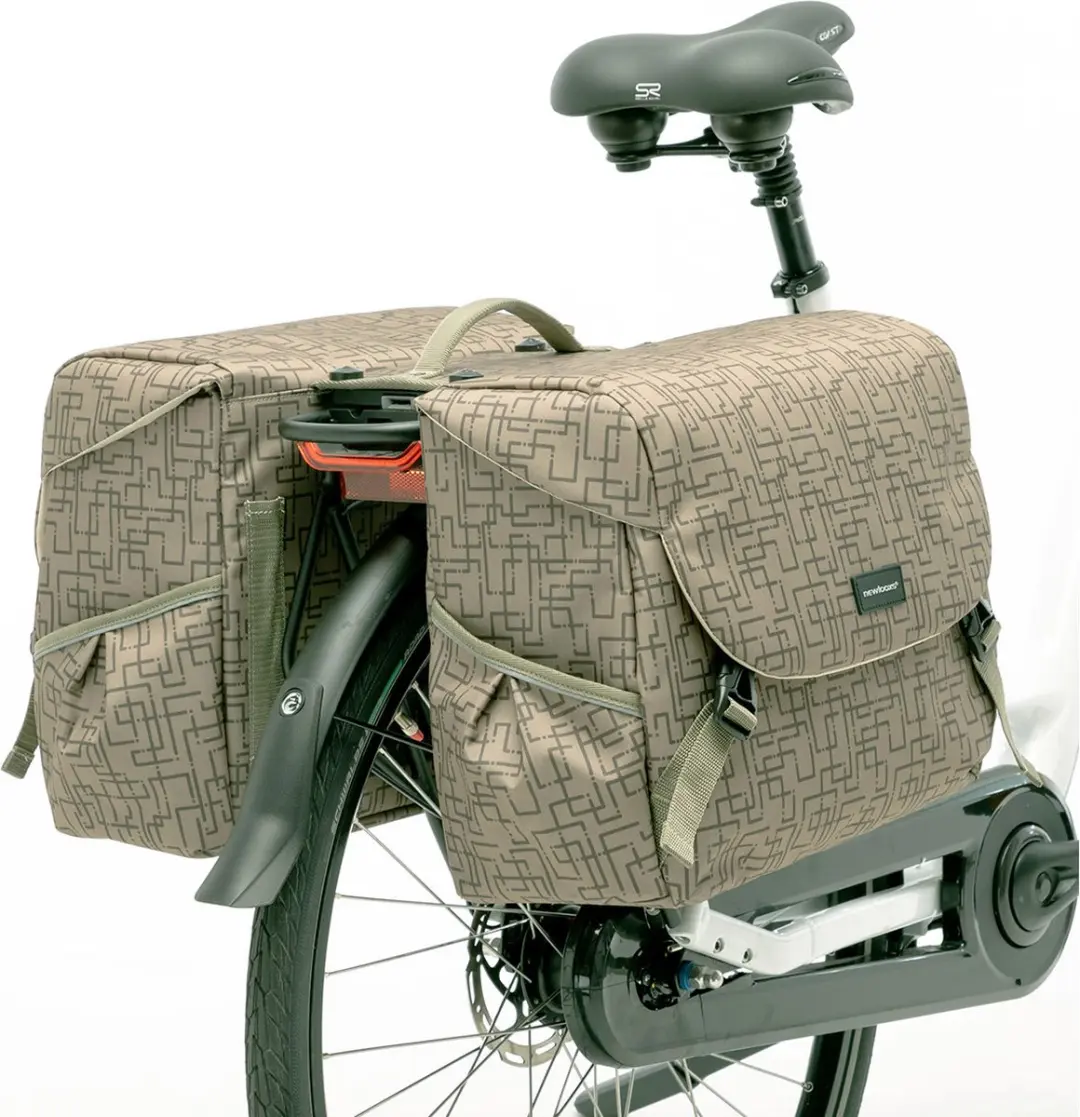 New Looxs Ivy Mondi Joy Dubbele Fietstas MIK 38L - Walnoot - afbeelding 6 van 6