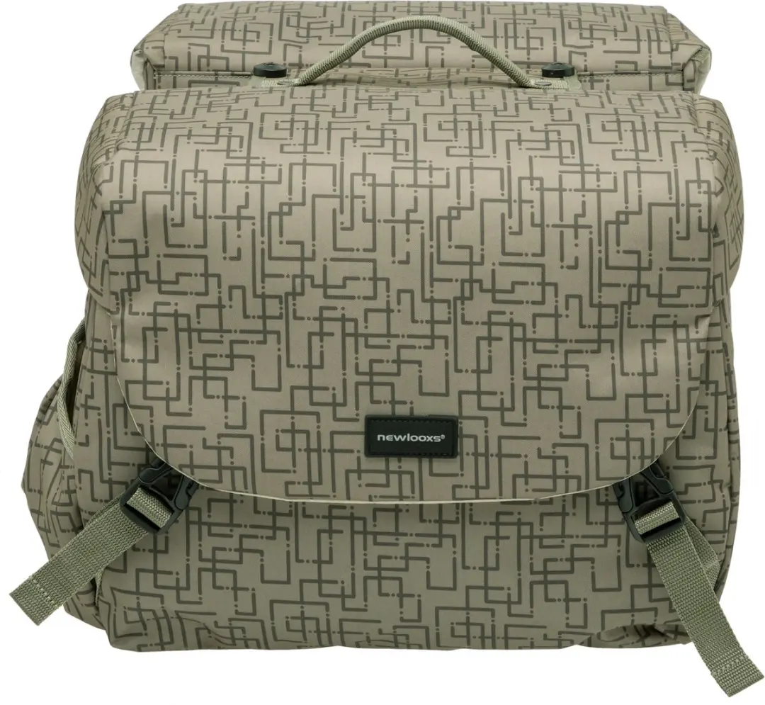 New Looxs Ivy Mondi Joy Dubbele Fietstas MIK 38L - Walnoot - afbeelding 2 van 6