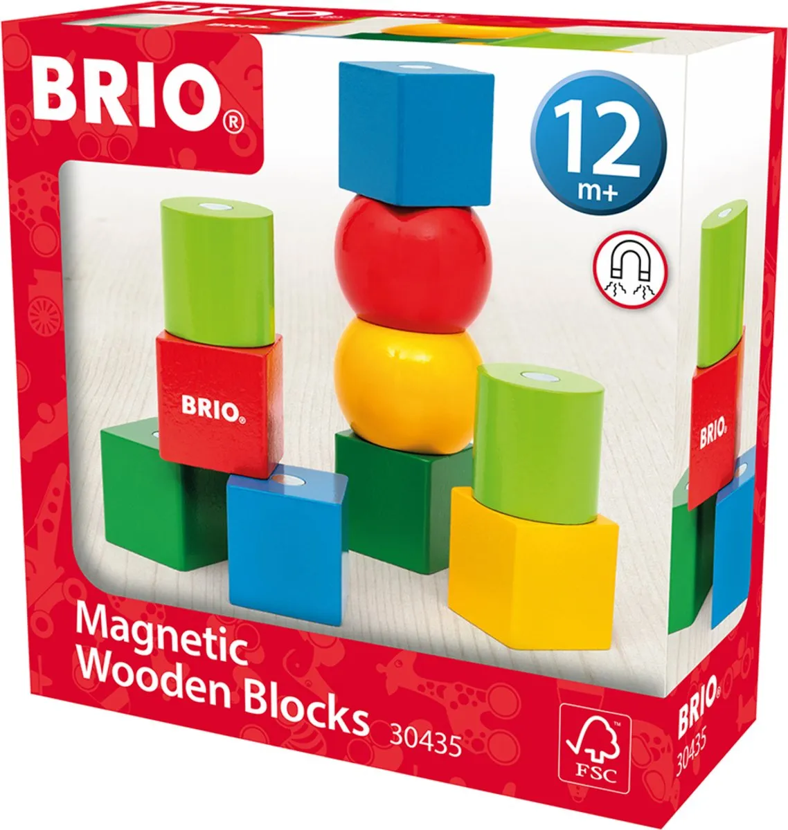 Ravensburger BRIO 30435 Houten Magneten Blokken