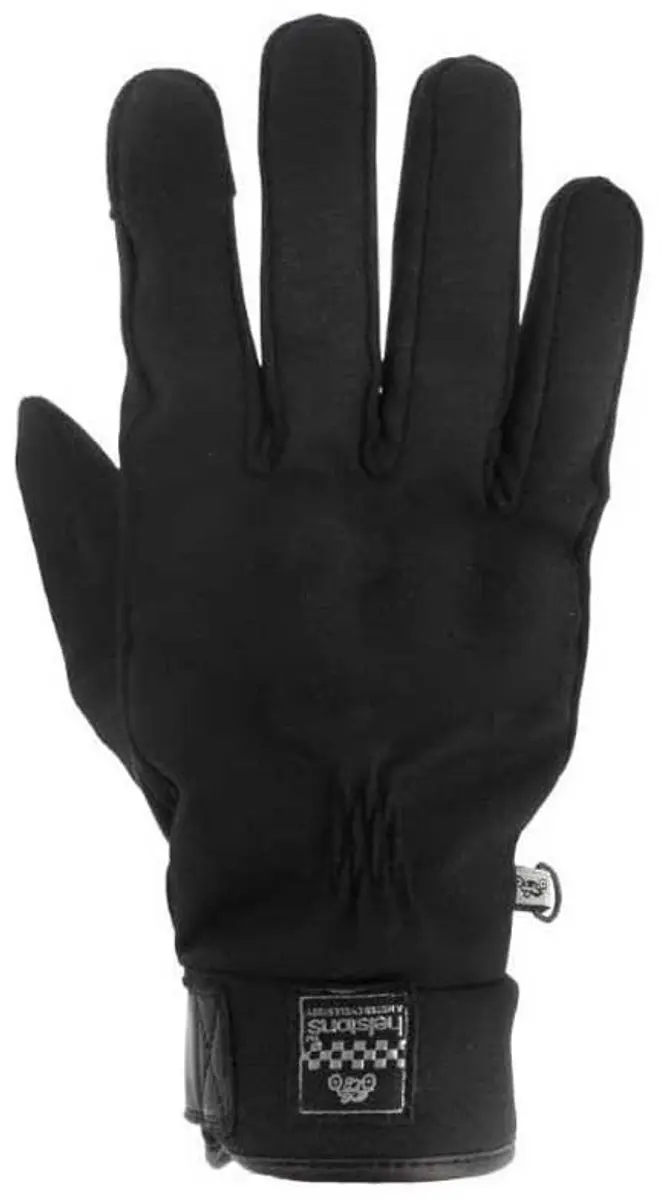 Helstons Justin Stretch Leren Handschoenen Zwart 4XL Man