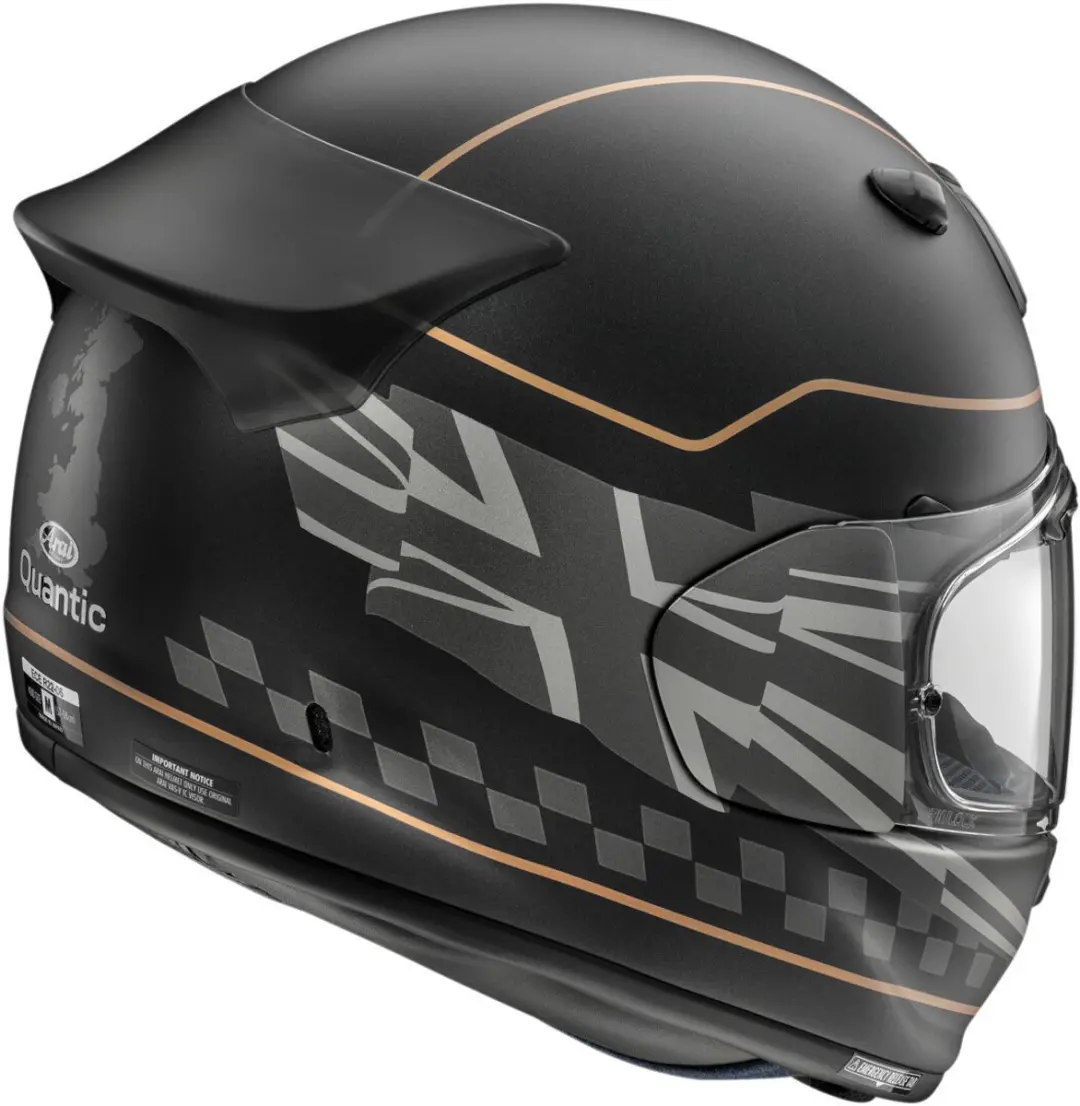 Arai Quantic Dark Citizen Integraalhelm - S - Zwart/Grijs