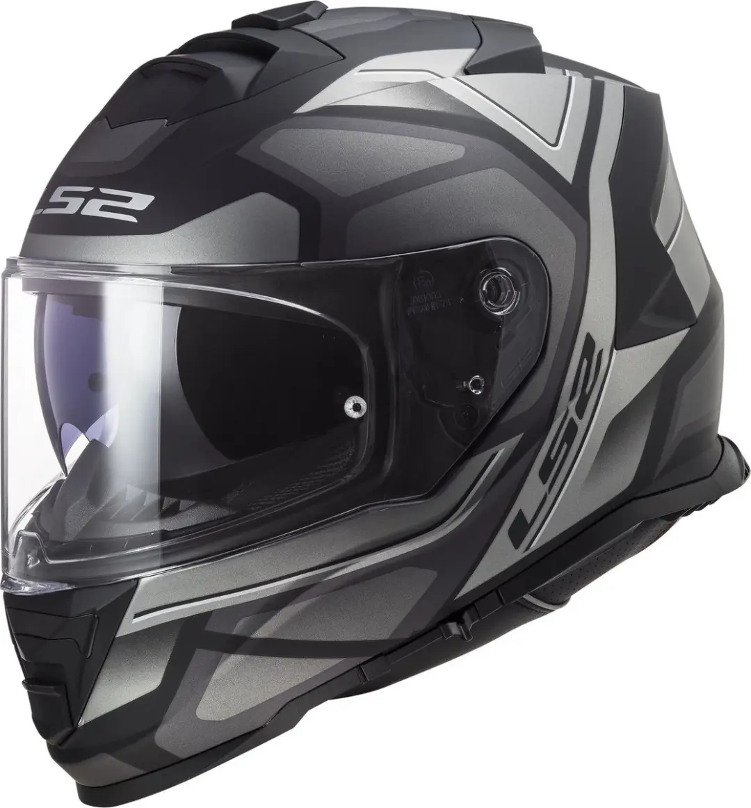LS2 Helm Storm II Faster FF800 mat titanium maat S