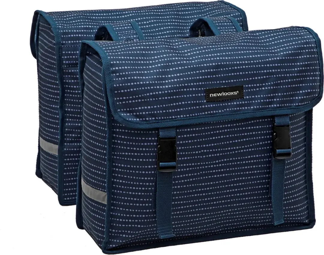 New Looxs Fiori Double Nomi Dubbele Fietstas 30L - Blauw - afbeelding 5 van 6