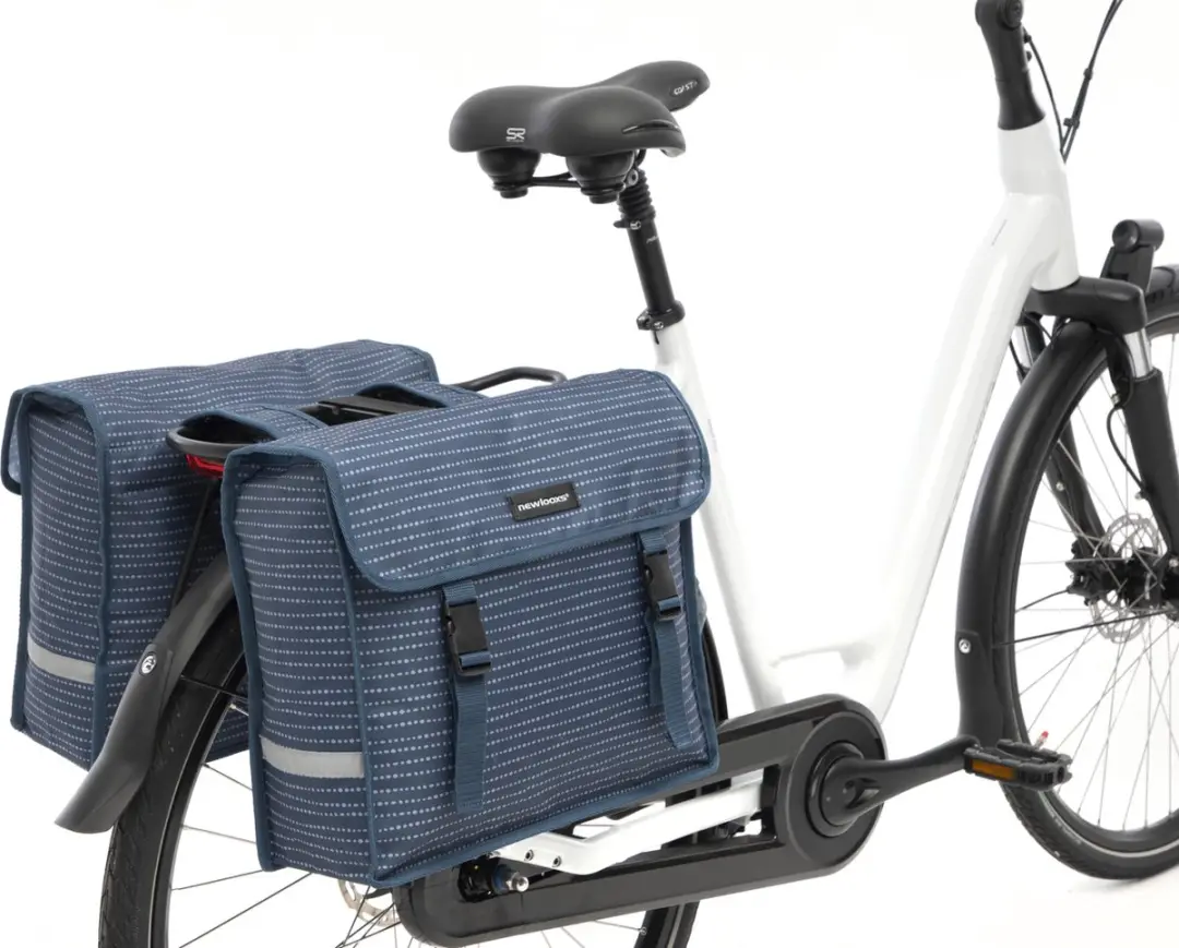 New Looxs Fiori Double Nomi Dubbele Fietstas 30L - Blauw - afbeelding 2 van 6