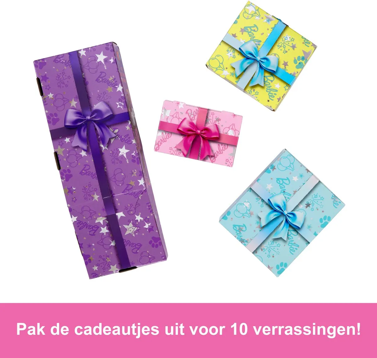 Barbie Uitpakparty Dierenverjaardag Pop - Roze Highlights
