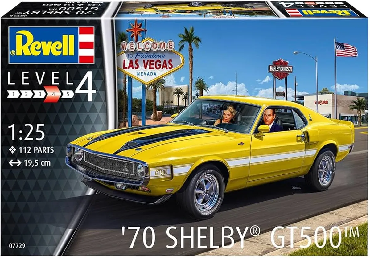 Revell 67729 Ford 1970 Shelby Mustang GT500 Modelbouwpakket - 1:25 - Multi