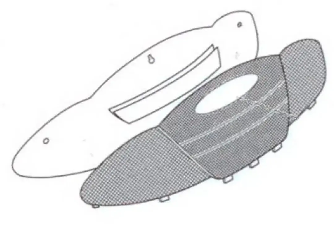 Givi E450 Bovenbehuizing Reflector - Zwart - afbeelding 2 van 4