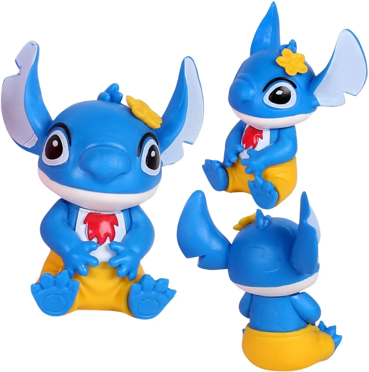 Disney Stitch Collectible Figurine 10cm - Blauw/Rozig