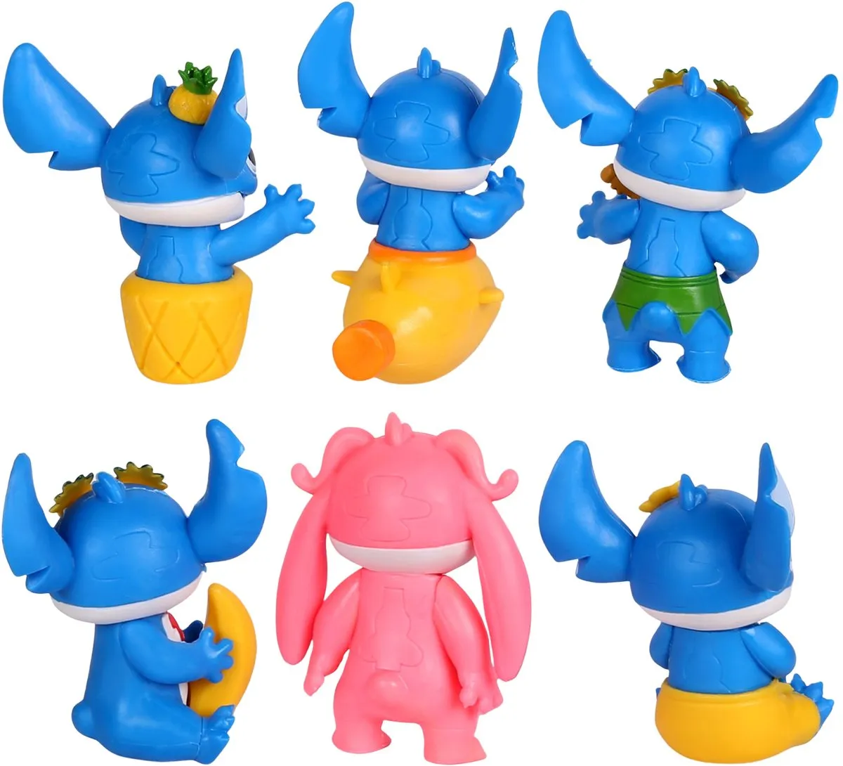 Disney Stitch Collectible Figurine 10cm - Blauw/Rozig