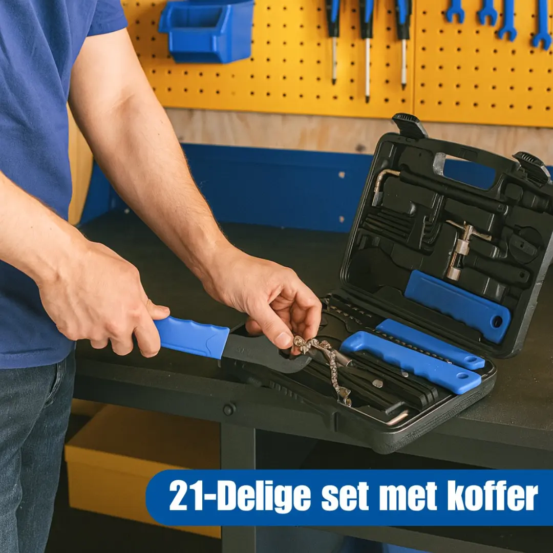 Kinzo Fiets Reparatieset 21-delig - Zwart - afbeelding 5 van 6