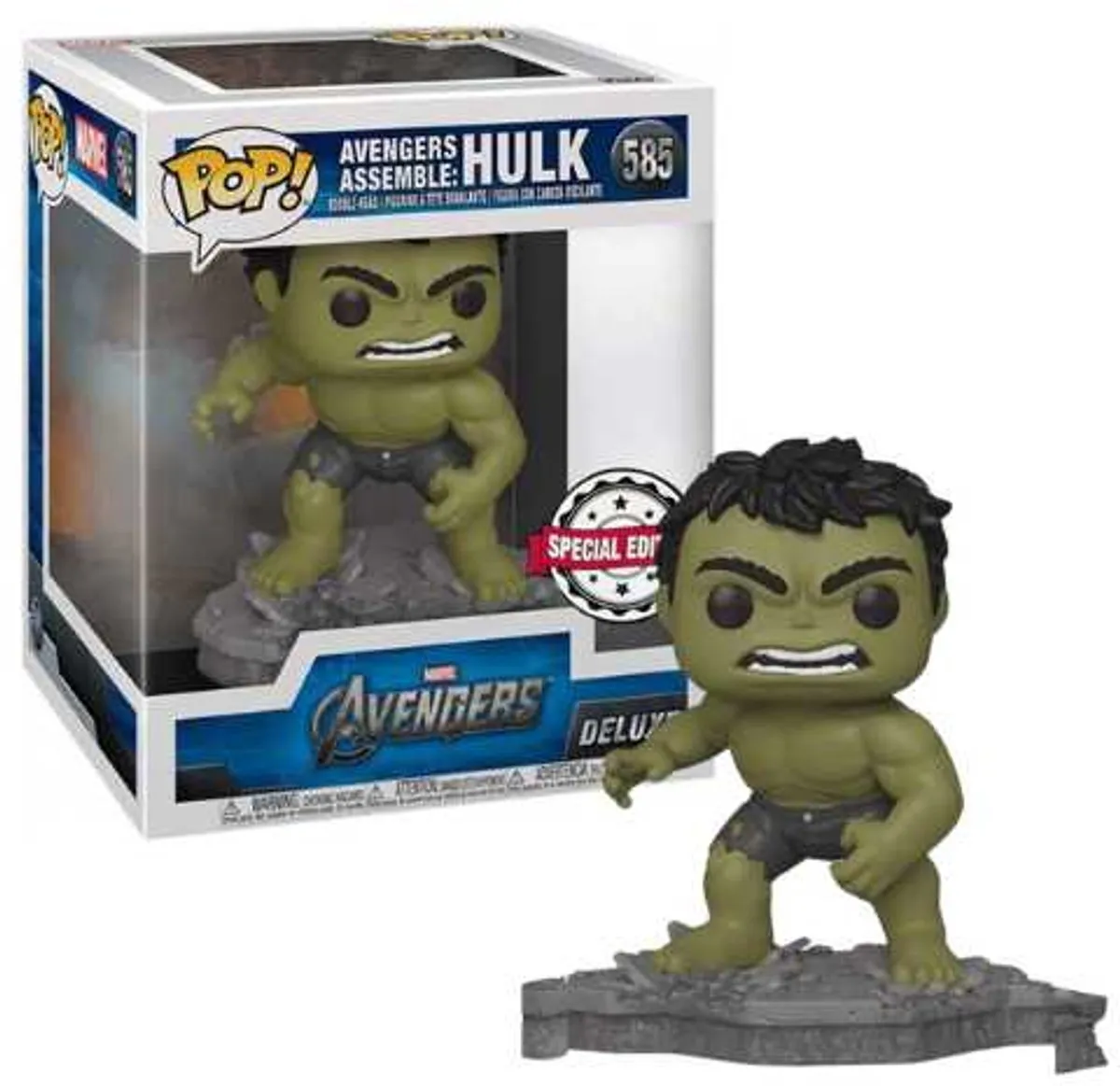 Funko Pop! Hulk - Avengers Assemble Deluxe #585 - Groen - afbeelding 6 van 6