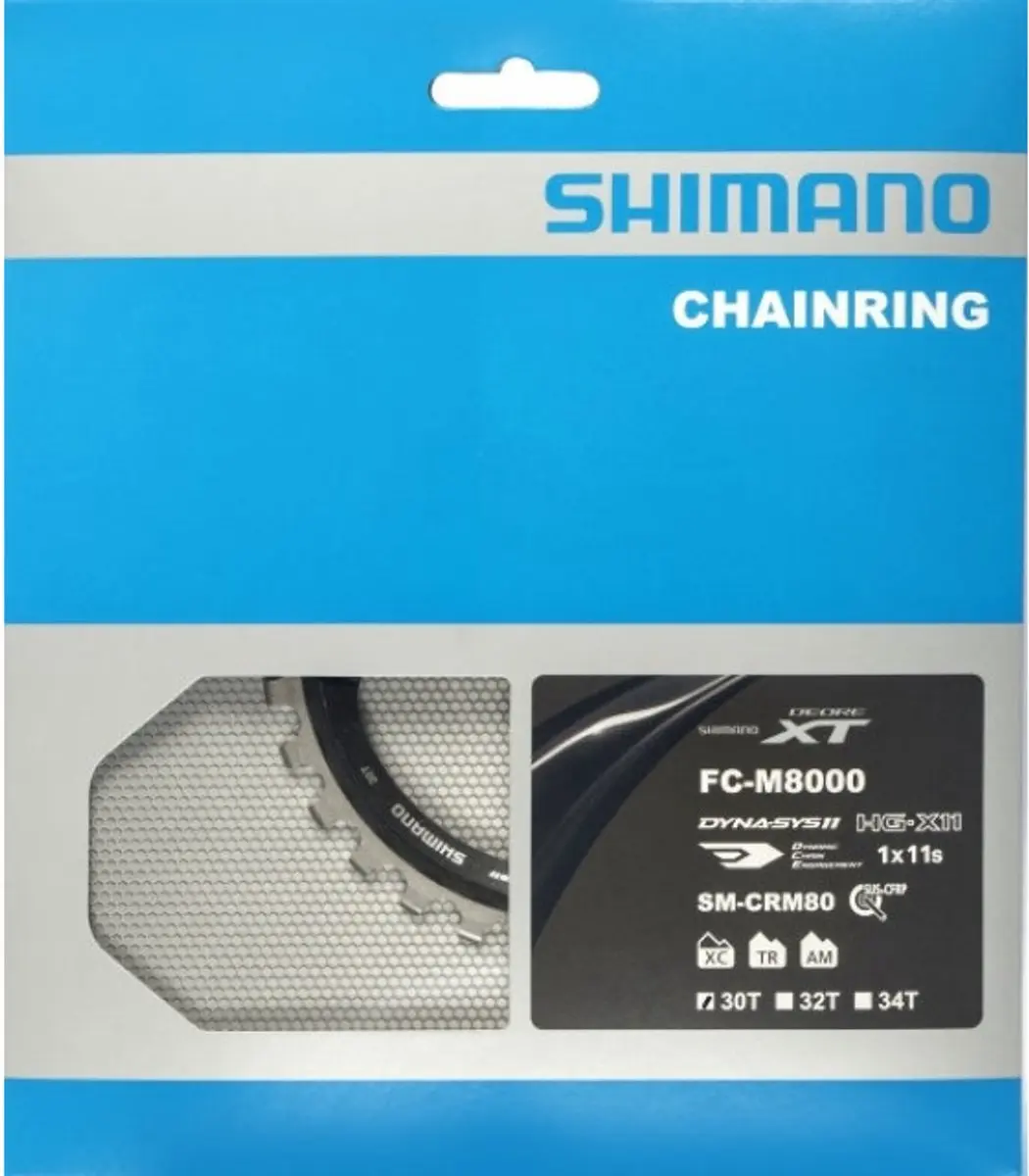 Shimano XT SM-CRM81 Kettingblad 30T - 11-Speed - Zwart/Grijs - afbeelding 3 van 5