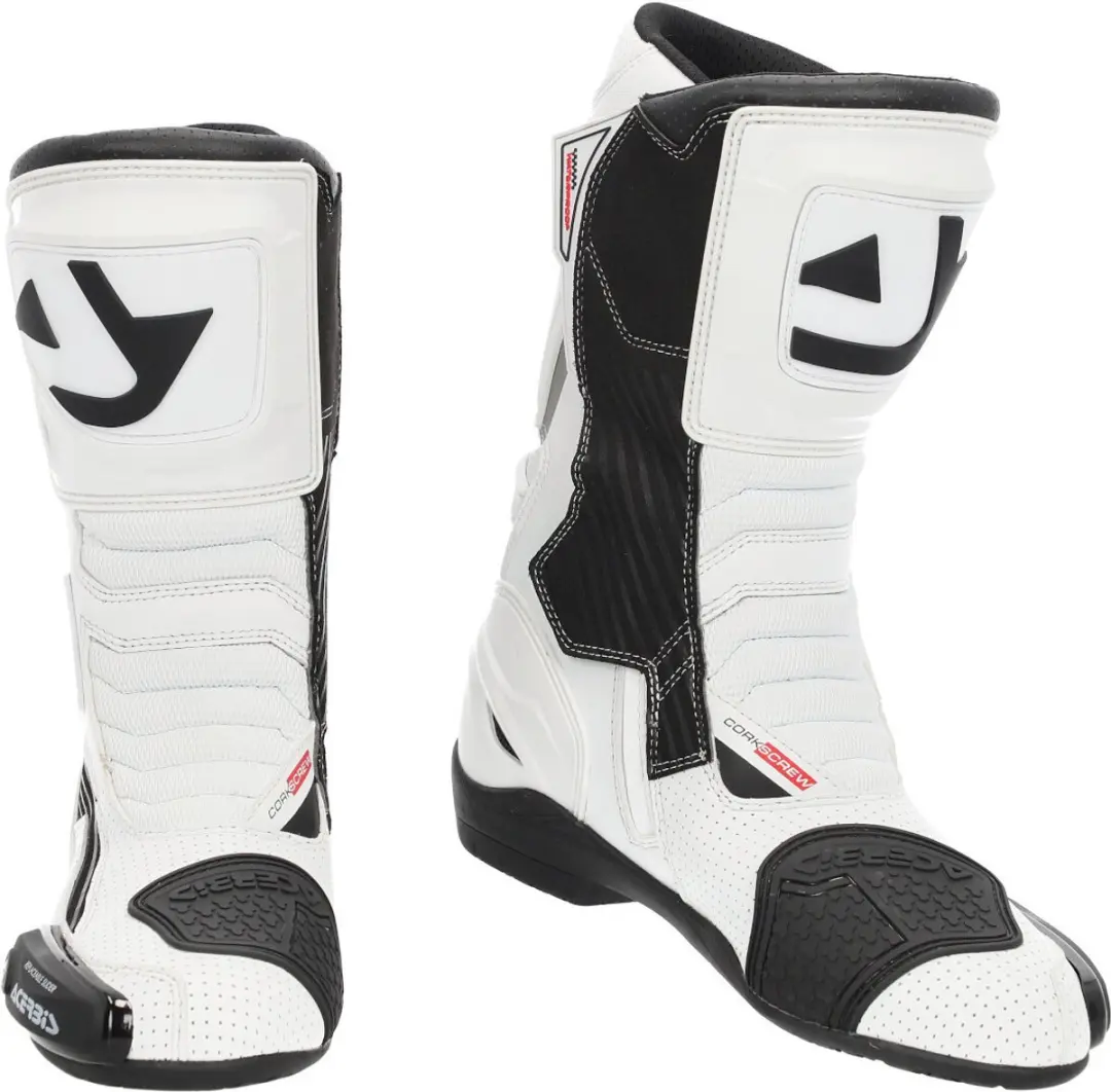 Acerbis Corkscrew Witte Laarzen