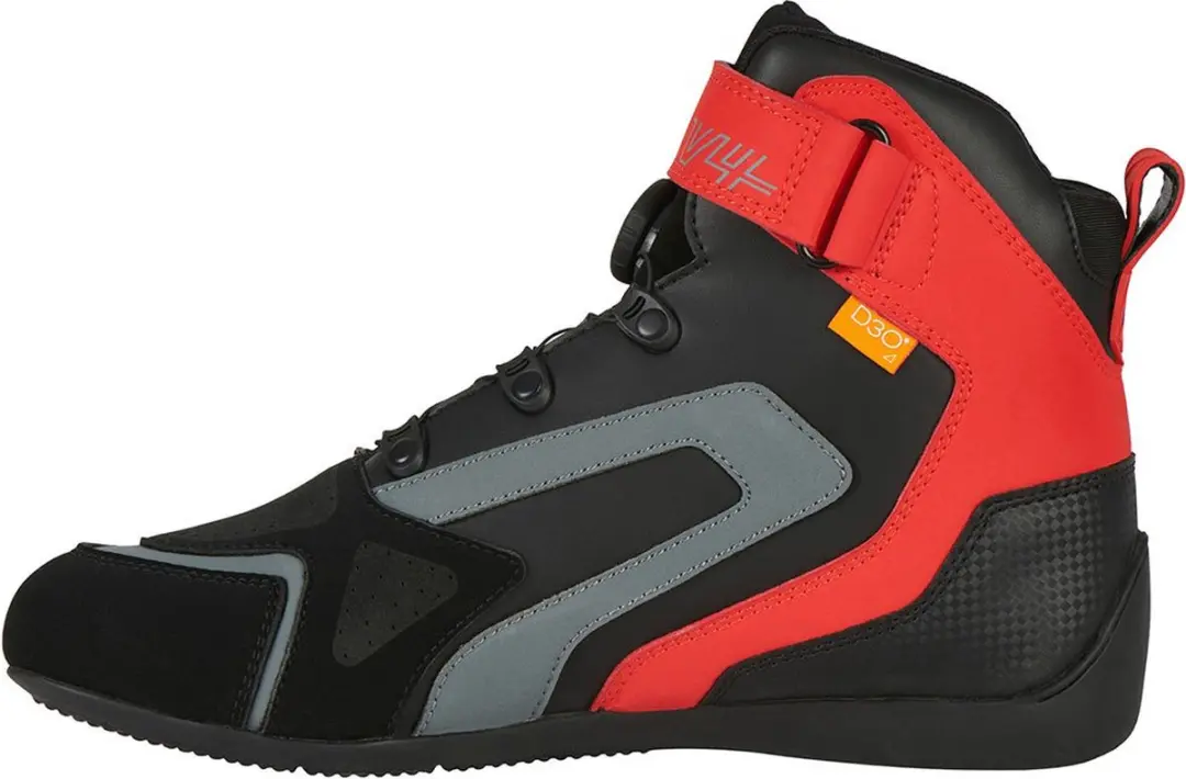 Furygan V4 Easy D3O Handschoenen - Zwart/Rood - afbeelding 3 van 5