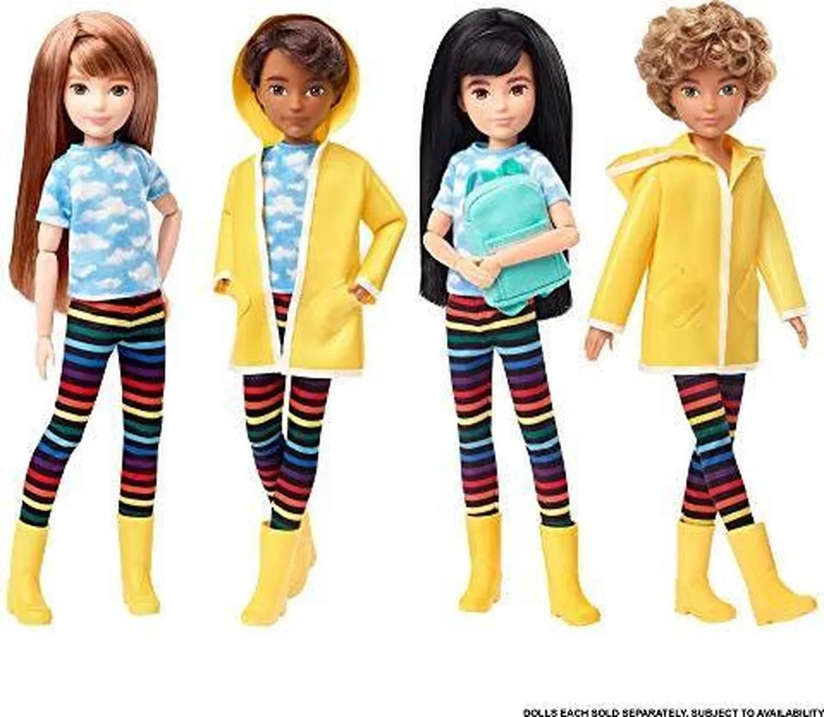 Mattel Creatable World Regenkleding Stylingset - GKV37 - Geel/Bont