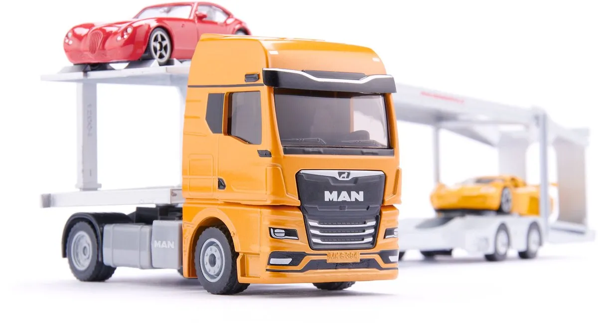 SIKU 3944 Man Autotransporter 1:50 - Oranje/Zilver