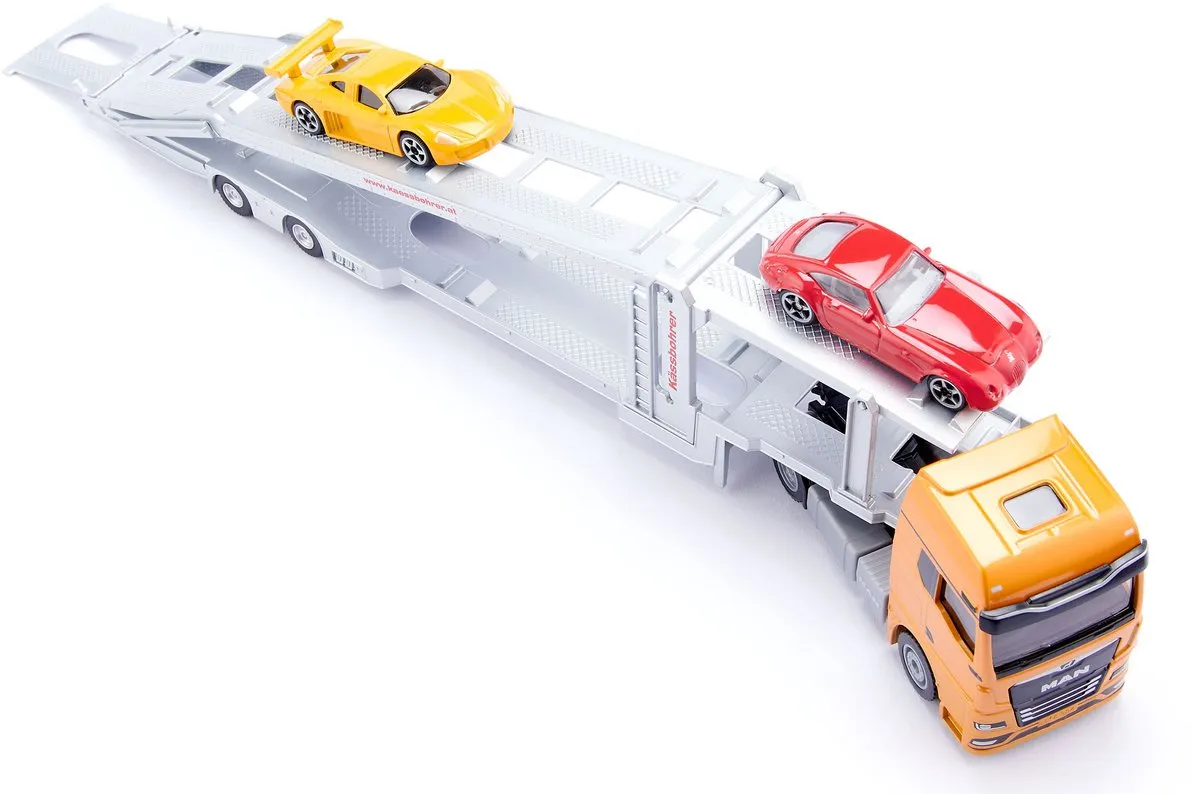 SIKU 3944 Man Autotransporter 1:50 - Oranje/Zilver