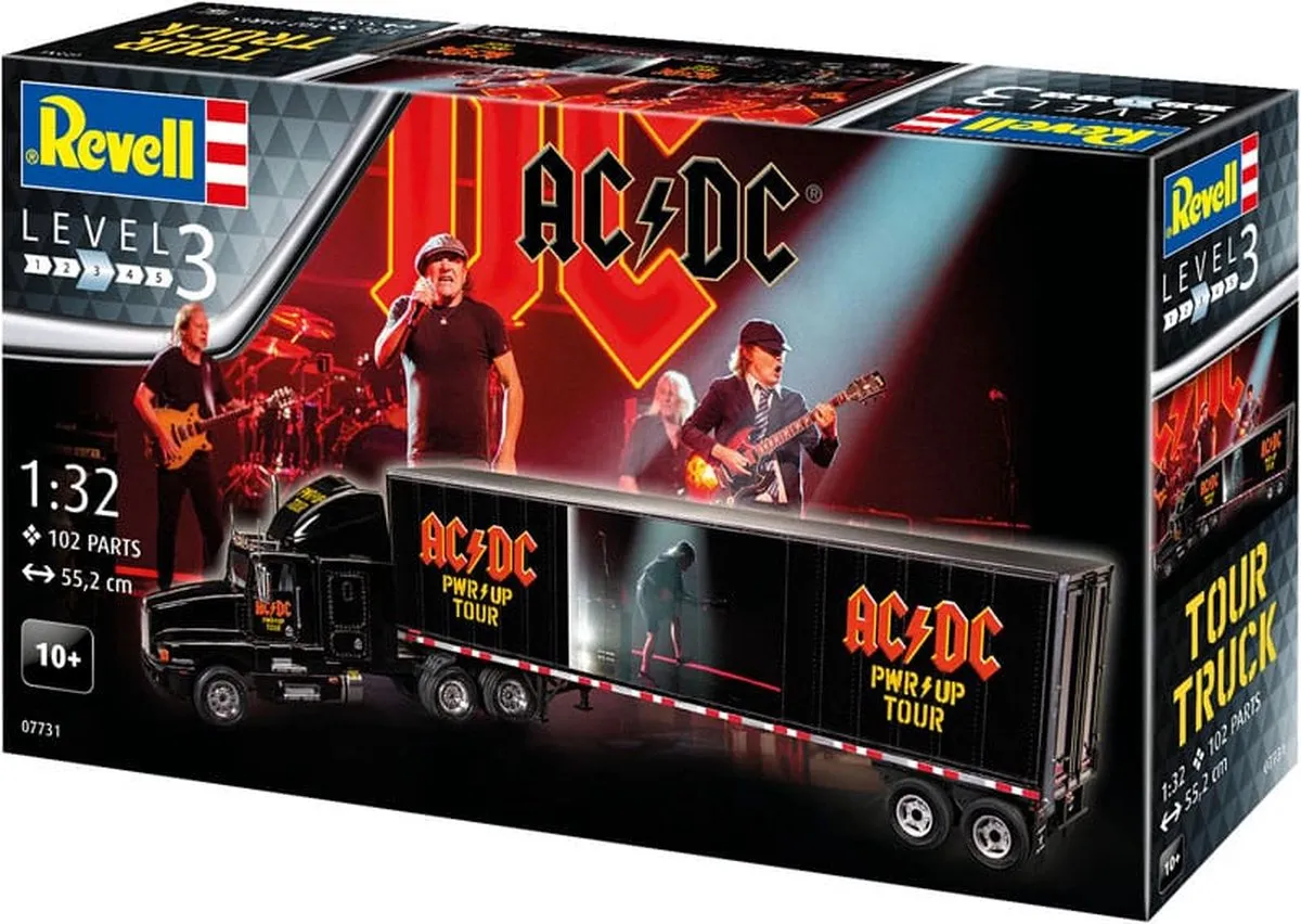 Revell 07731 AC/DC Tour Truck & Trailer Modelbouwpakket - 1:32 - Multi