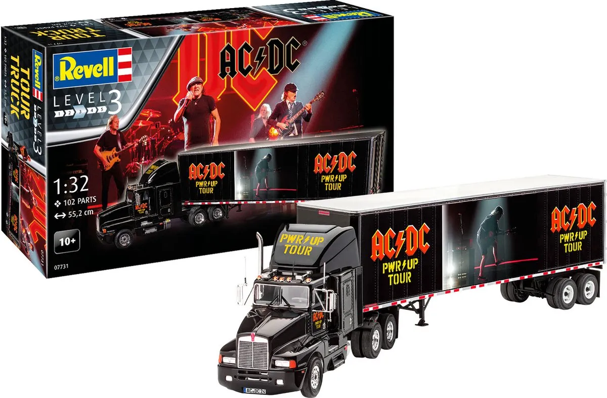 Revell 07731 AC/DC Tour Truck & Trailer Modelbouwpakket