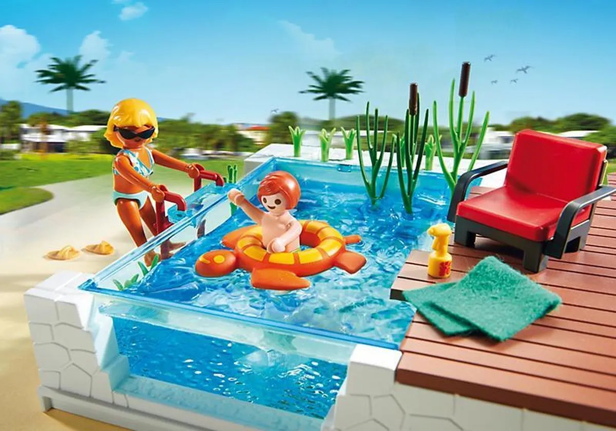 Playmobil Zwembad met terras 5575 - Multicolor
