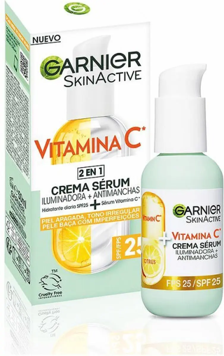 Crème + Serum Garnier Skinactive Spf 25 (50 ml)
