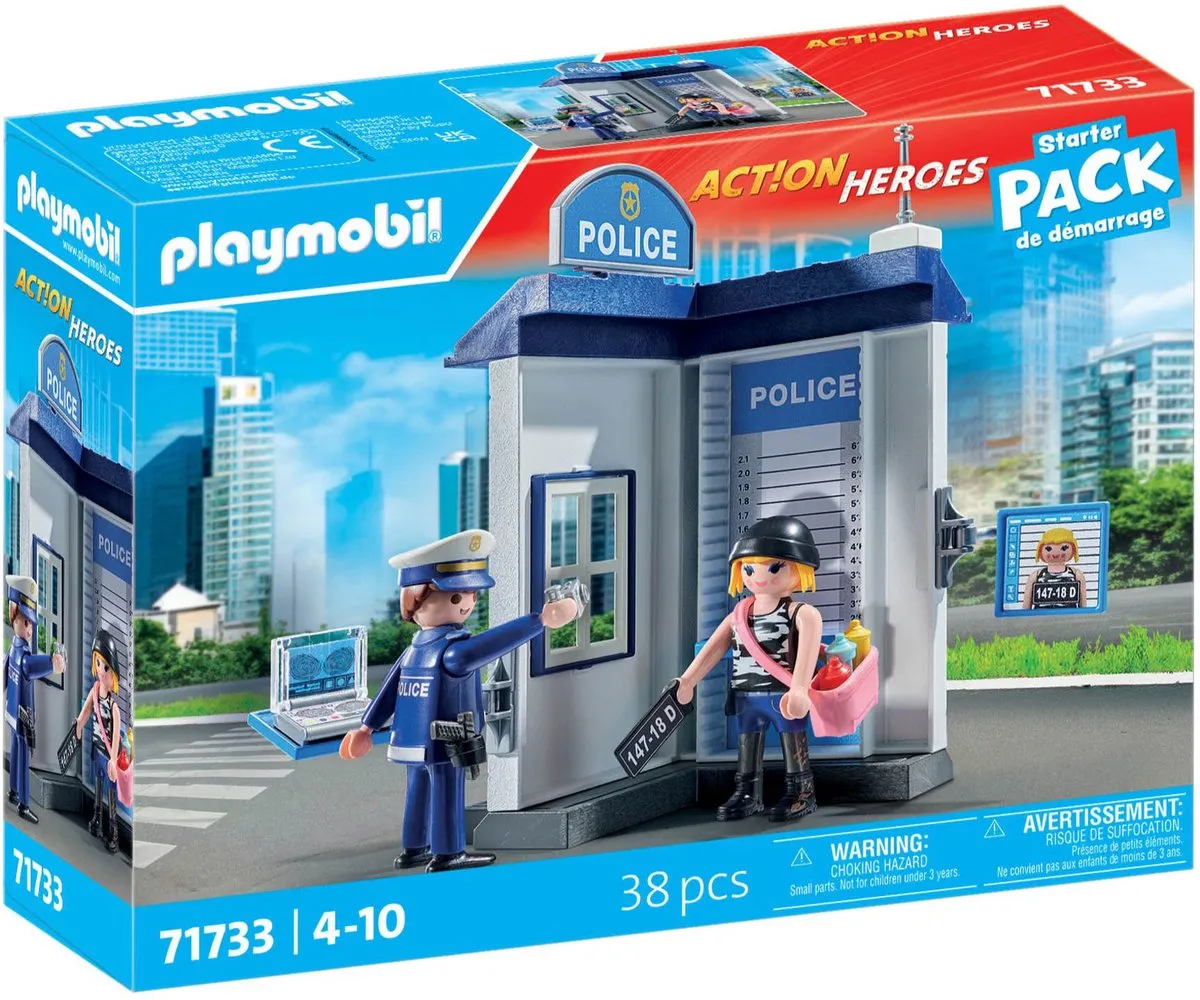 Playmobil Starter Pack Politie Verhoorkamer 71733 - Multicolor