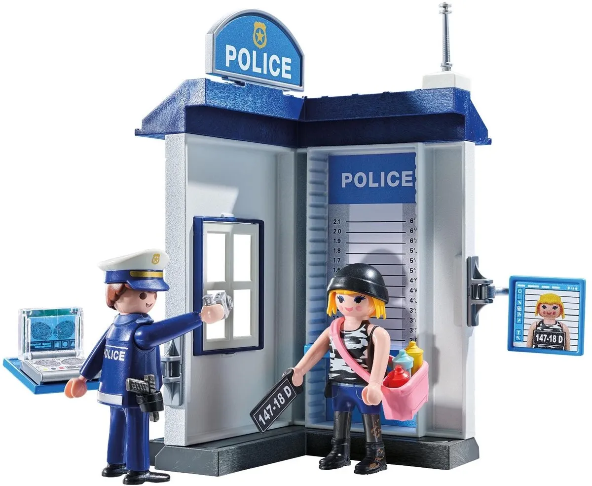 Playmobil Starter Pack Politie Verhoorkamer 71733 - Multicolor