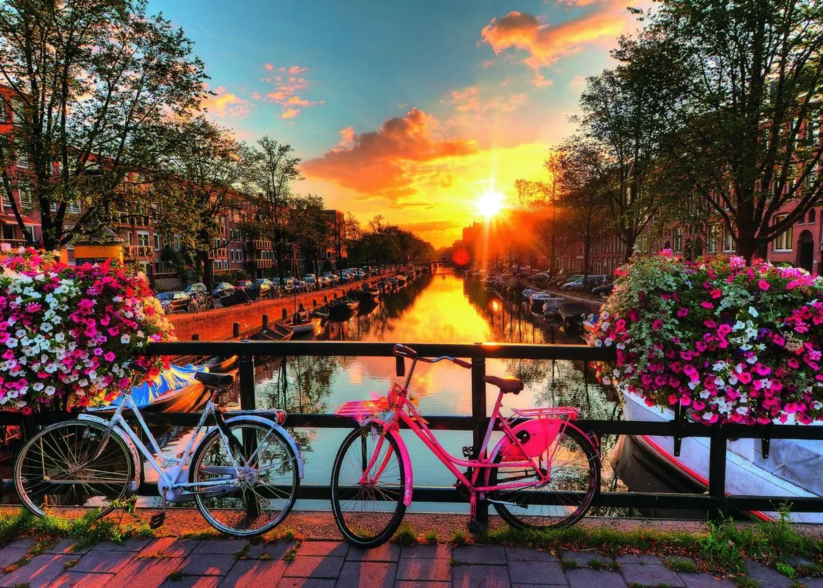 Ravensburger Fietsen Puzzel 1000 Stuks - Multicolor