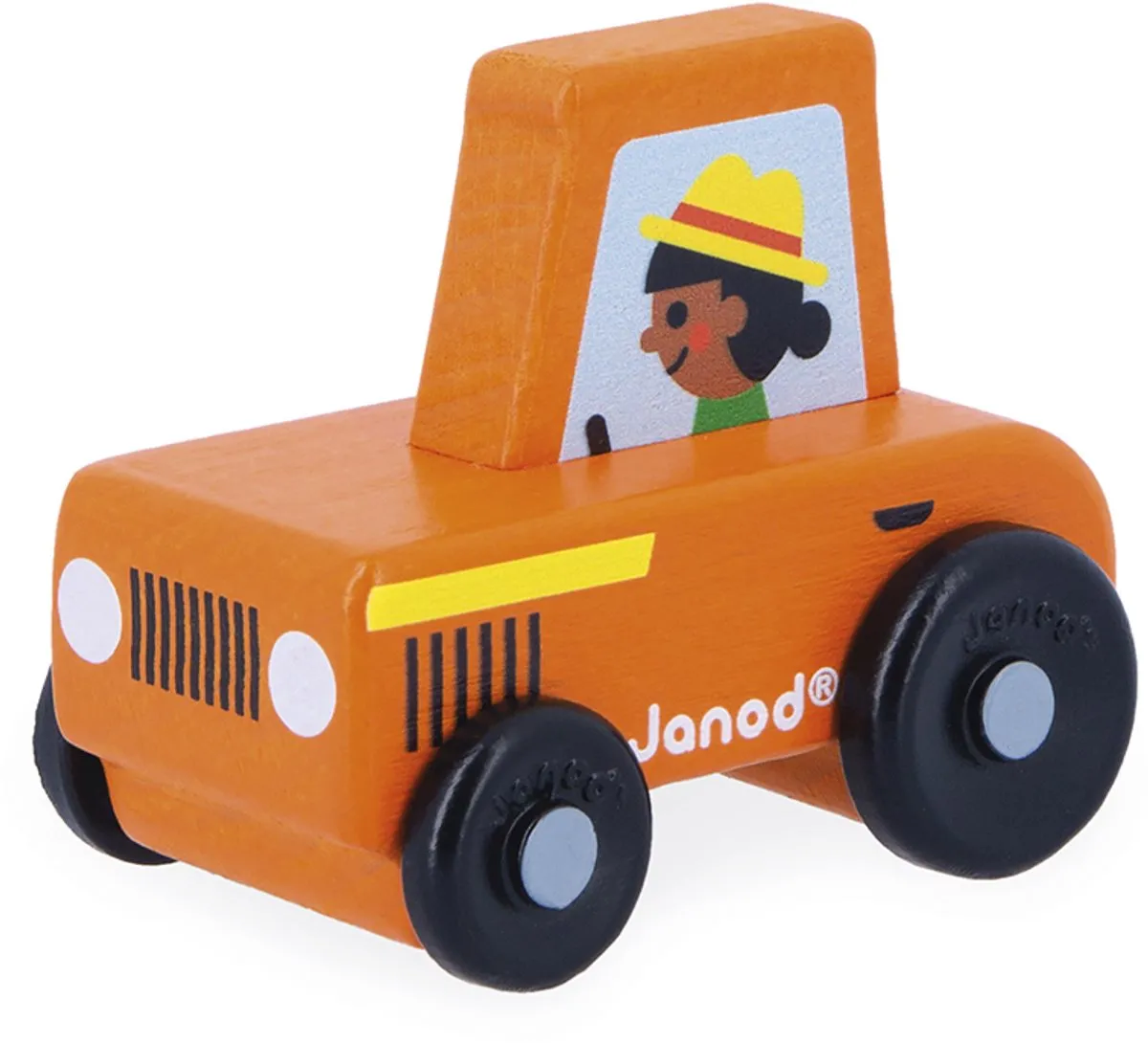 Janod Cross Roads Houten Tractor 11.5932 - Rood