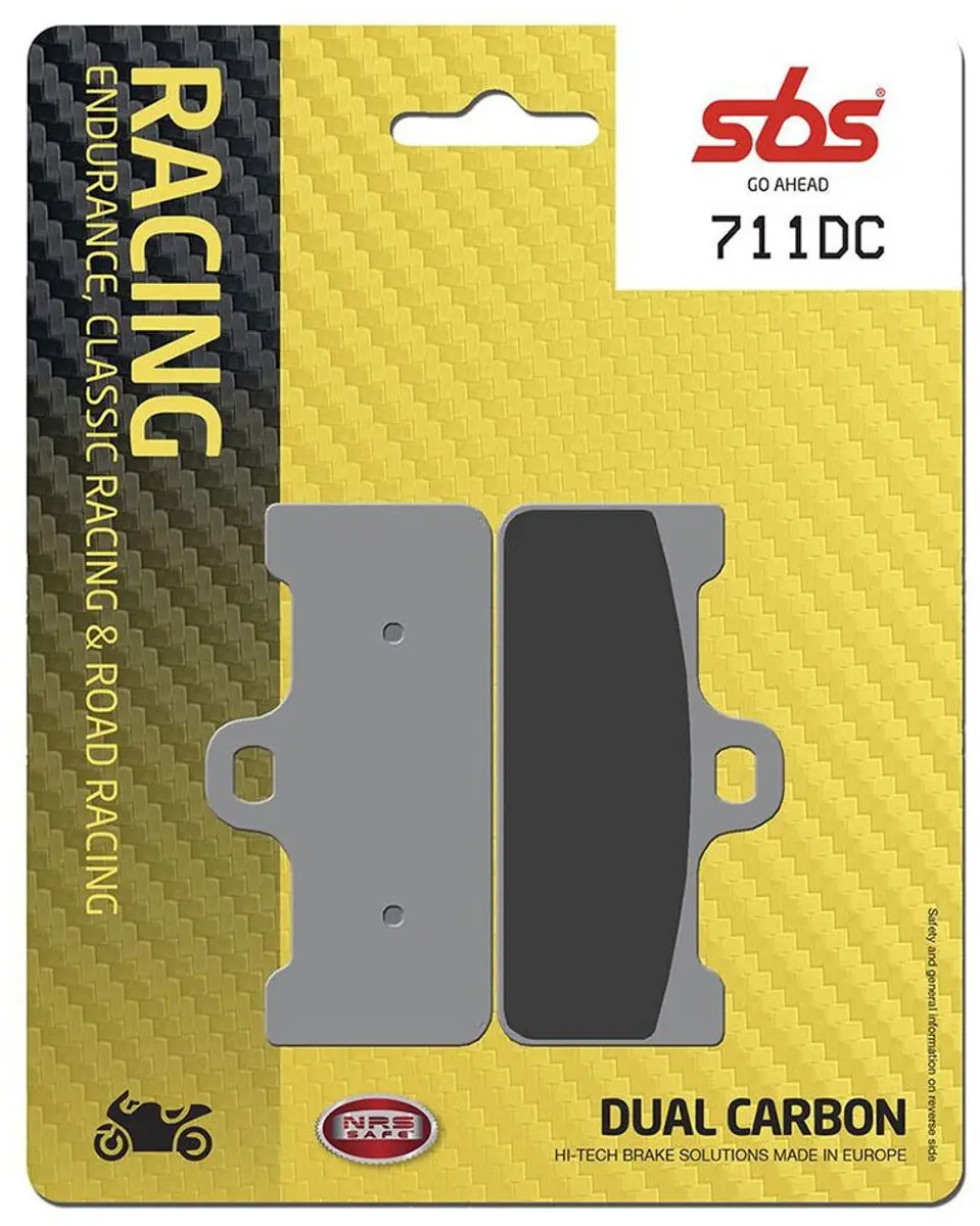 SBS Dual Hi-Tech Racing 711DC Carbon Remblokken