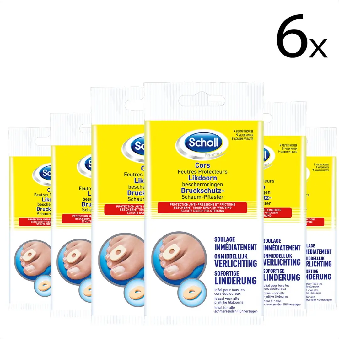 Scholl Likdoorn Beschermringen (schuim) x6