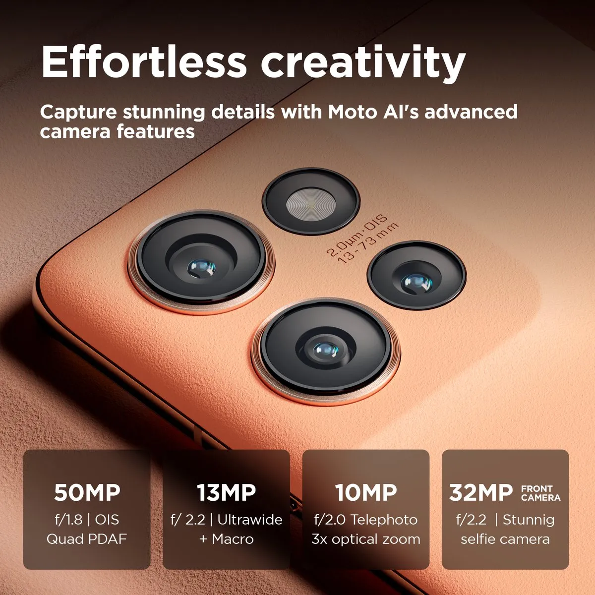 Motorola Edge 50 PB2U0002SE - 12GB/512GB - Oranje