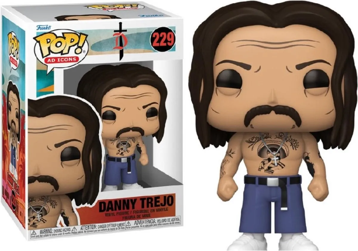 Funko POP! Danny Trejo Icon 229 - Vinyl Figuur 9cm - Multicolor