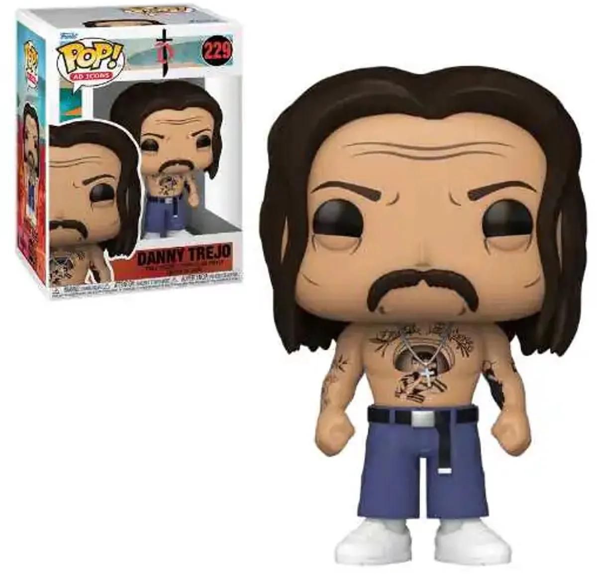 Funko POP! Danny Trejo Icon 229 - Vinyl Figuur 9cm - Multicolor