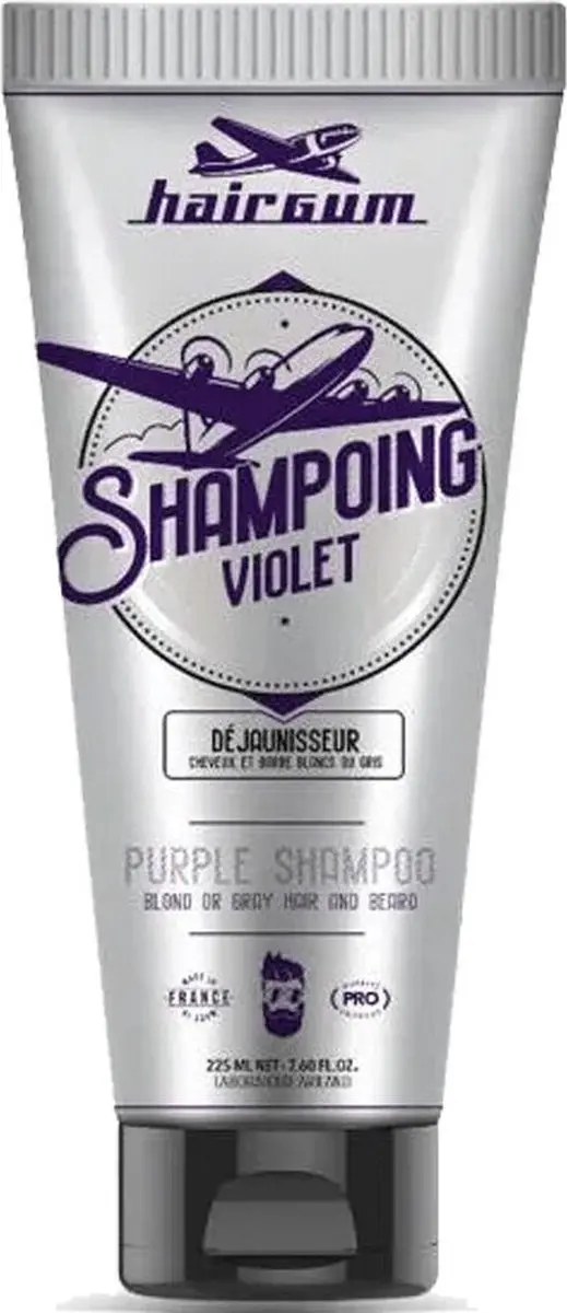 Hairgum Barber Collection Paarse Shampoo 225ml