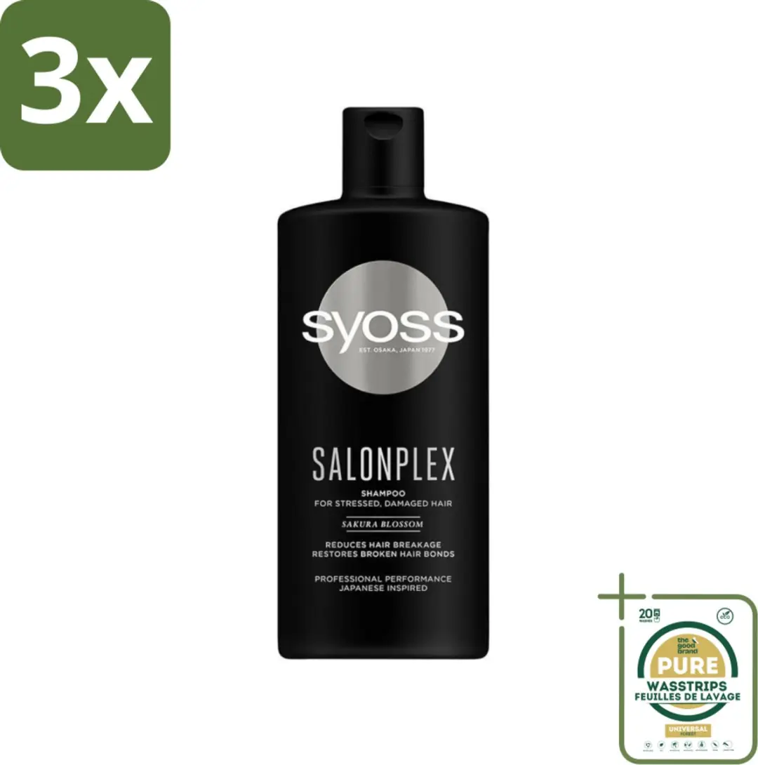 3 x Syoss Salonplex Shampoo