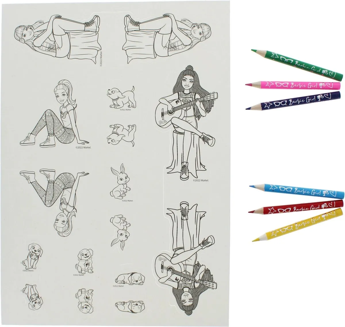 Barbie Blueprint Knutsel Camping - 1 Stuk