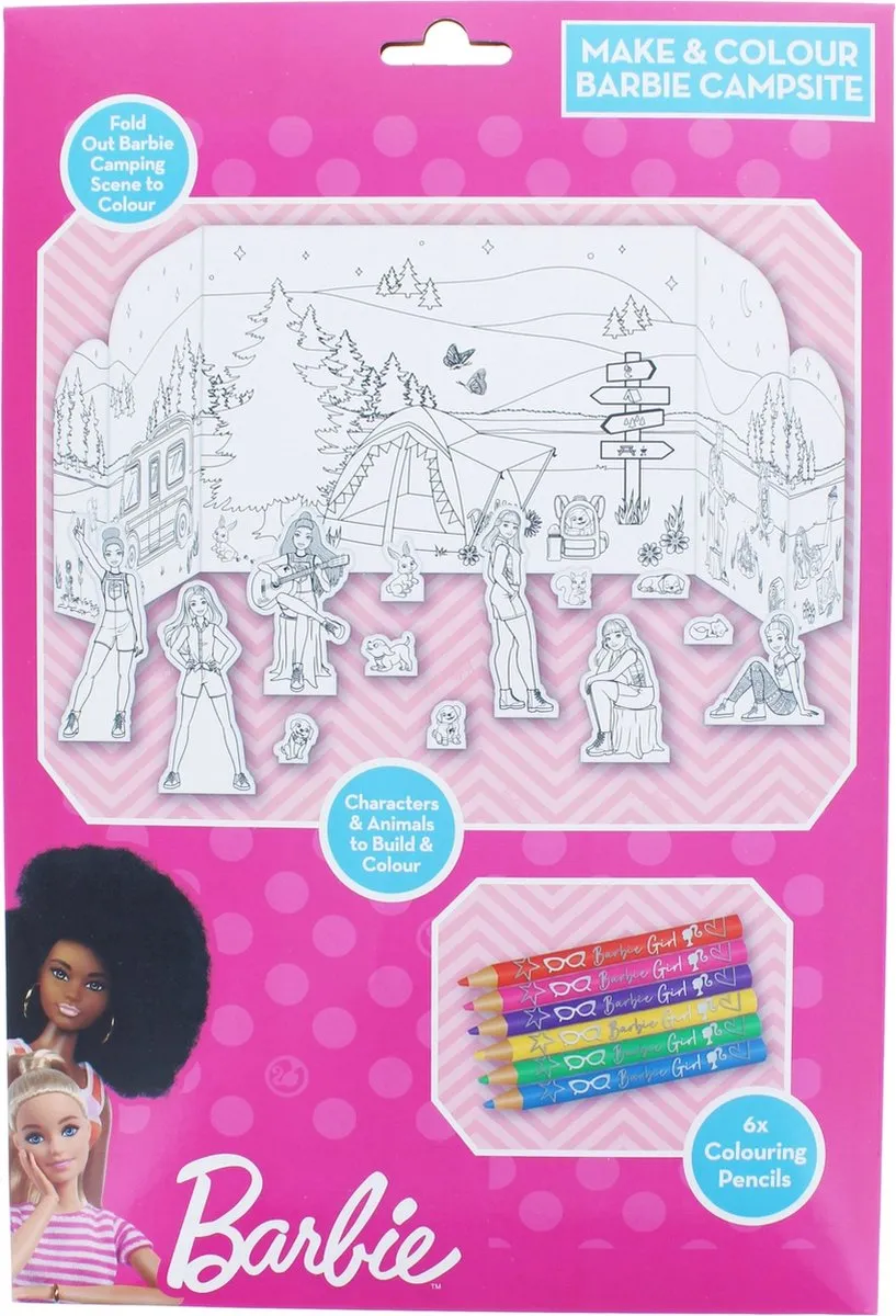 Barbie Blueprint Knutsel Camping