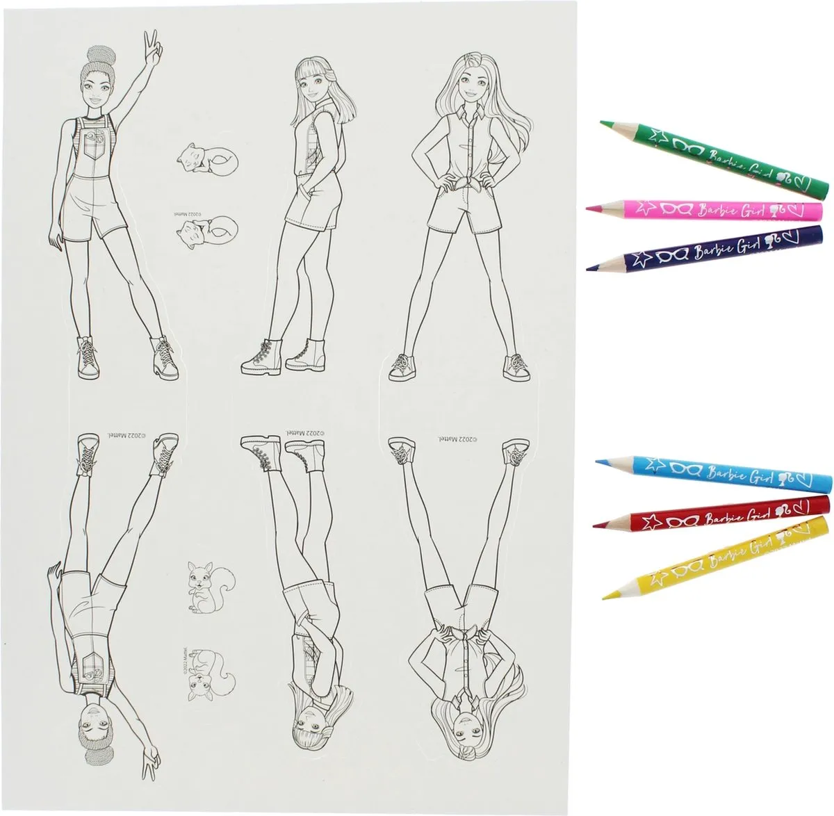 Barbie Blueprint Knutsel Camping - 1 Stuk