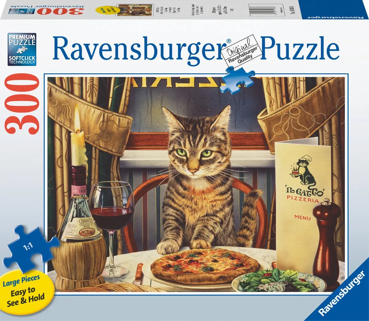 Ravensburger Dinner for One Legpuzzel 300 Extra Grote Stukken