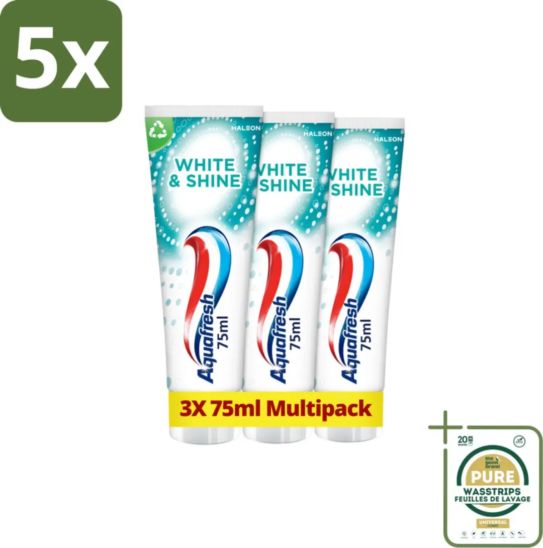 5 x Aquafresh White & Shine Tandpasta