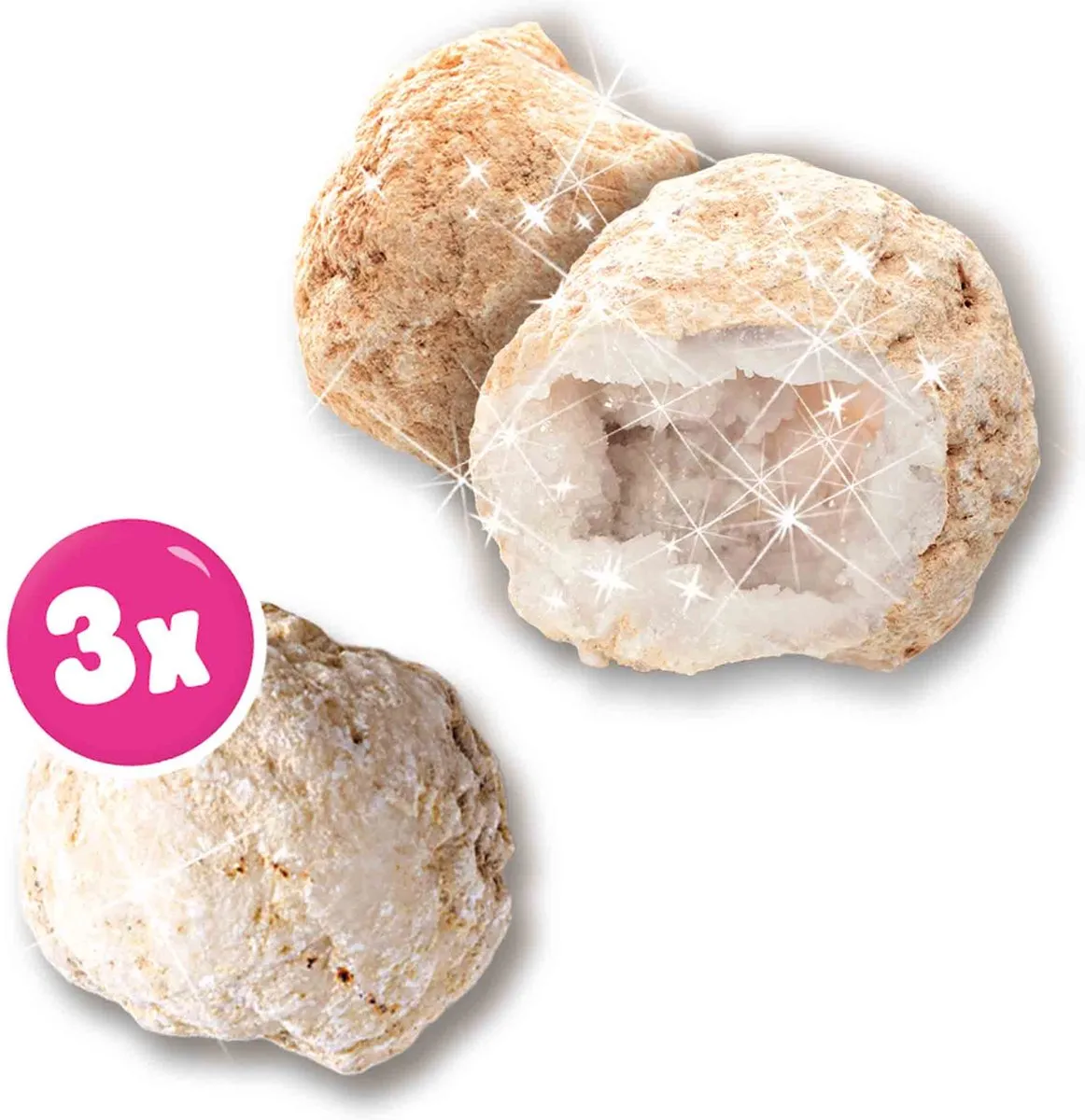 SES Creative Galaxy Geodes Unicorn Knutselset - 3 Stuks