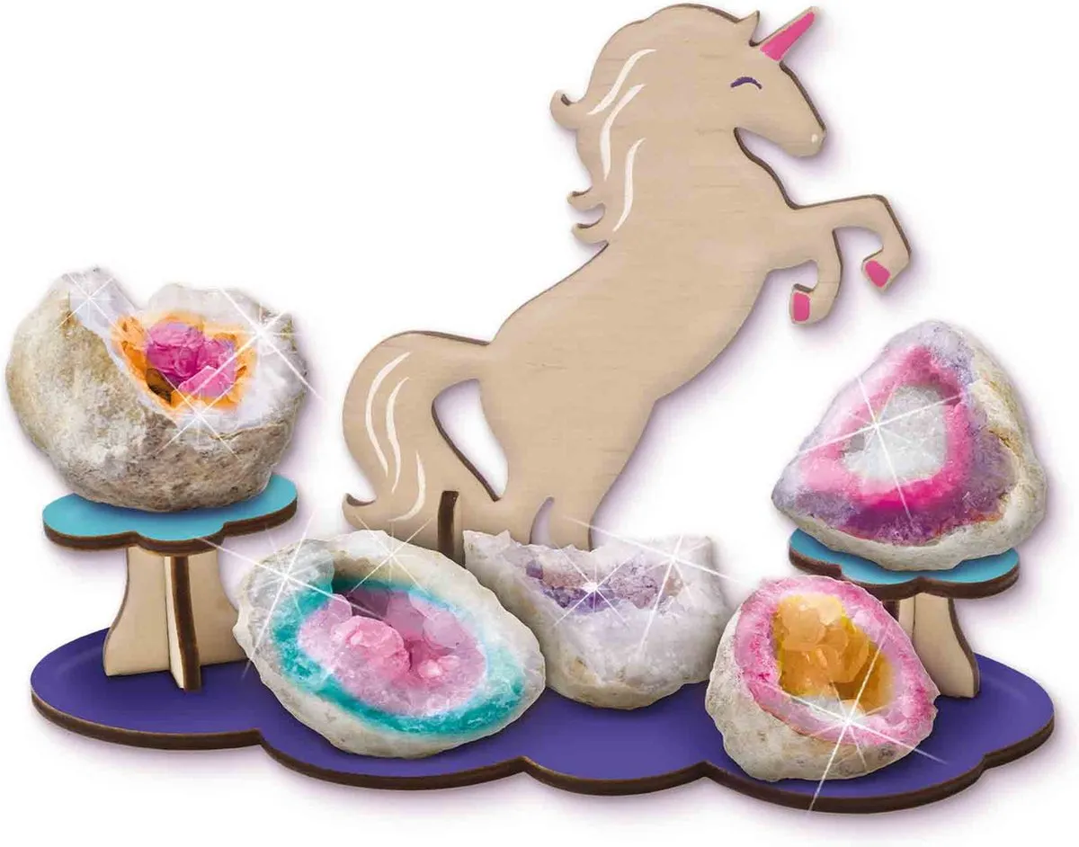 SES Creative Galaxy Geodes Unicorn Knutselset - 3 Stuks