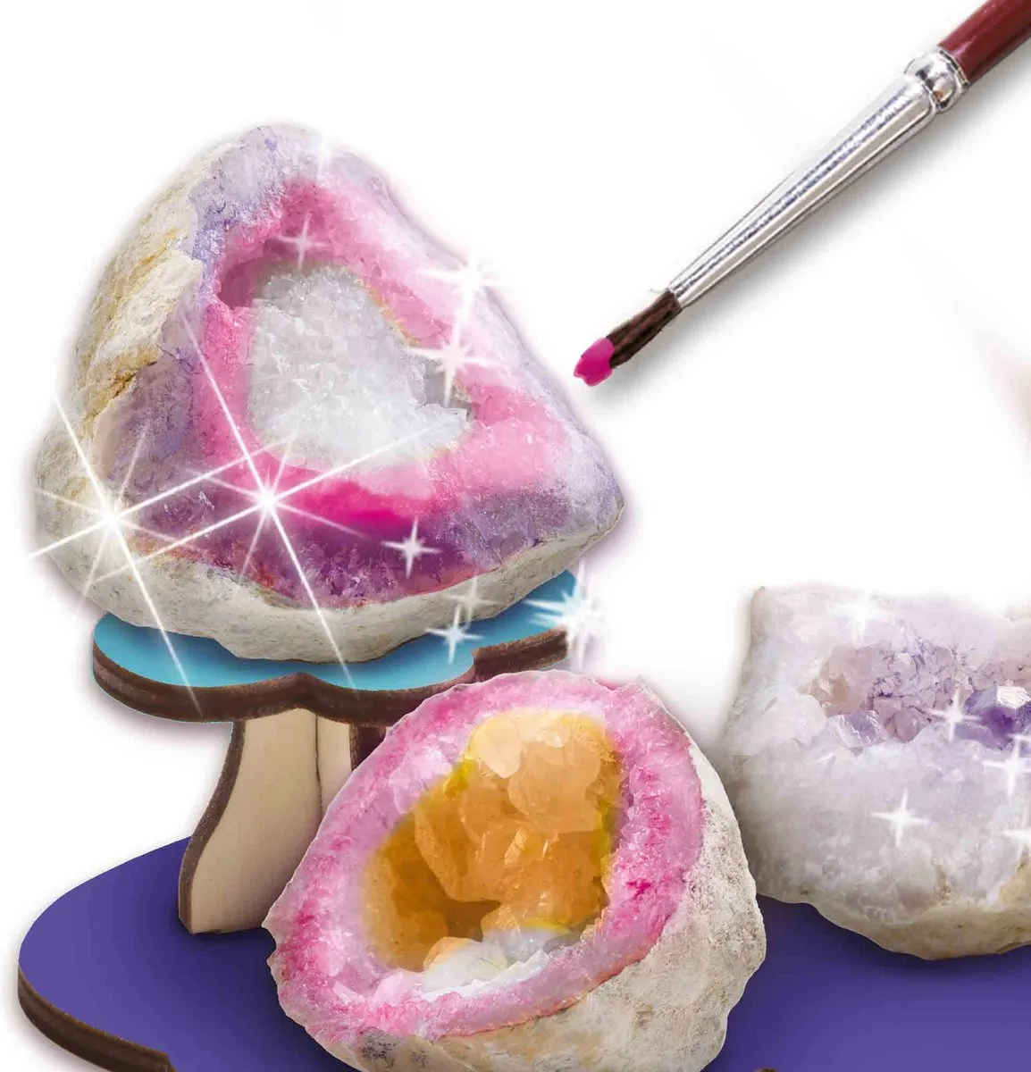 SES Creative Galaxy Geodes Unicorn Knutselset - 3 Stuks