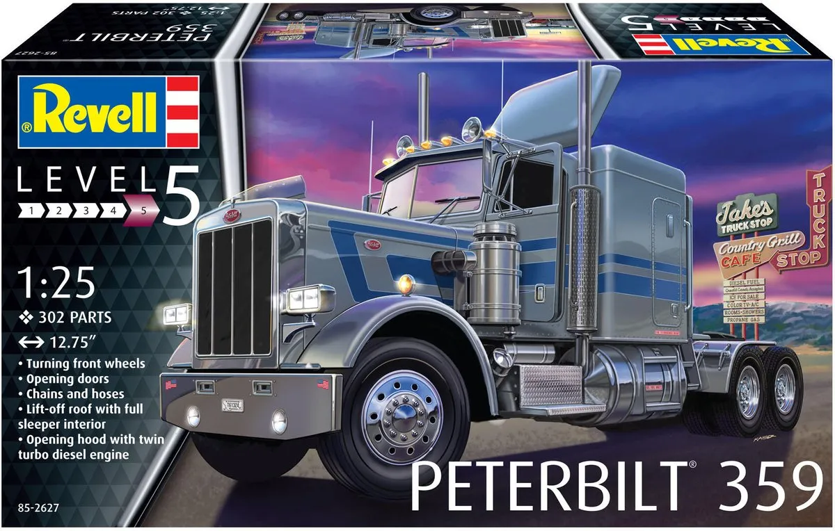 Revell 12627 Peterbilt 359 Modelbouwpakket