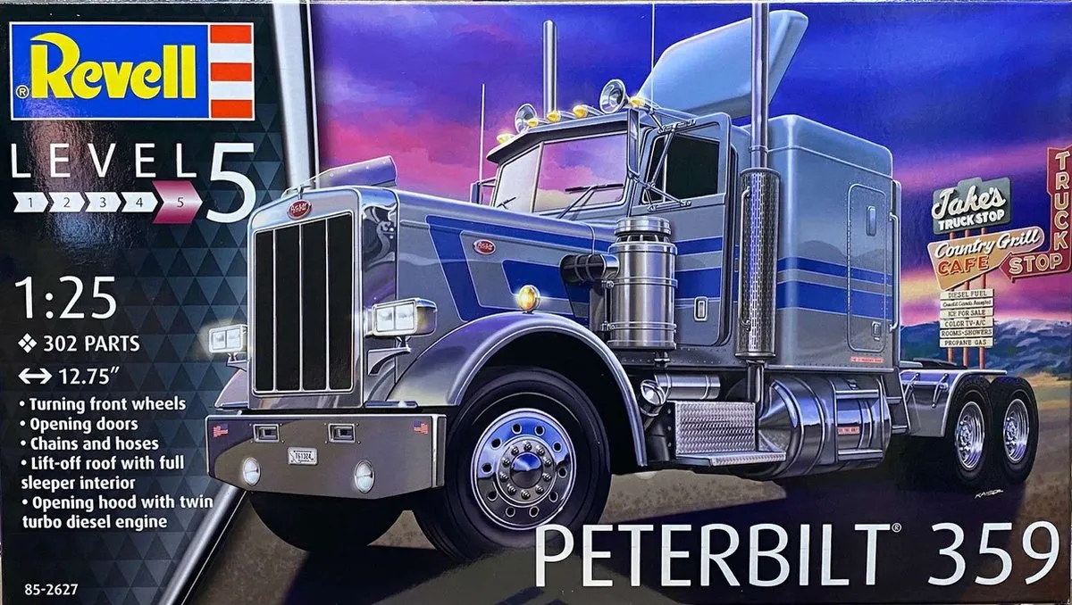 Revell 12627 Peterbilt 359 Modelbouwpakket - 1:25 - Multi