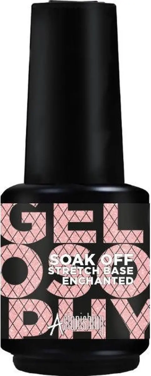 Astonishing Soak Off Stretch Base Enchanted BIAB Rubberbase 15ml - Nagelversteviging