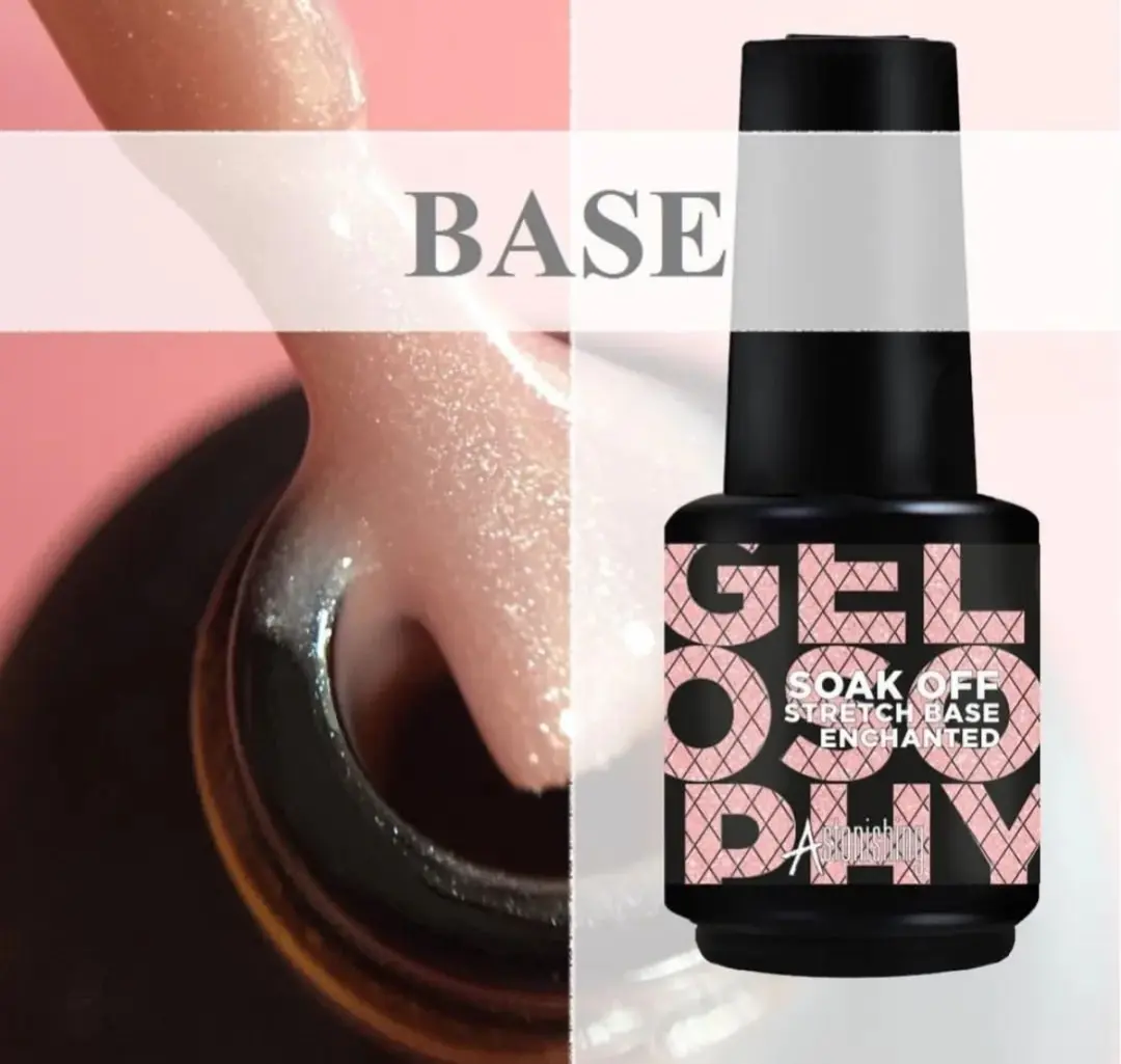 Astonishing Soak Off Stretch Base Enchanted BIAB Rubberbase 15ml