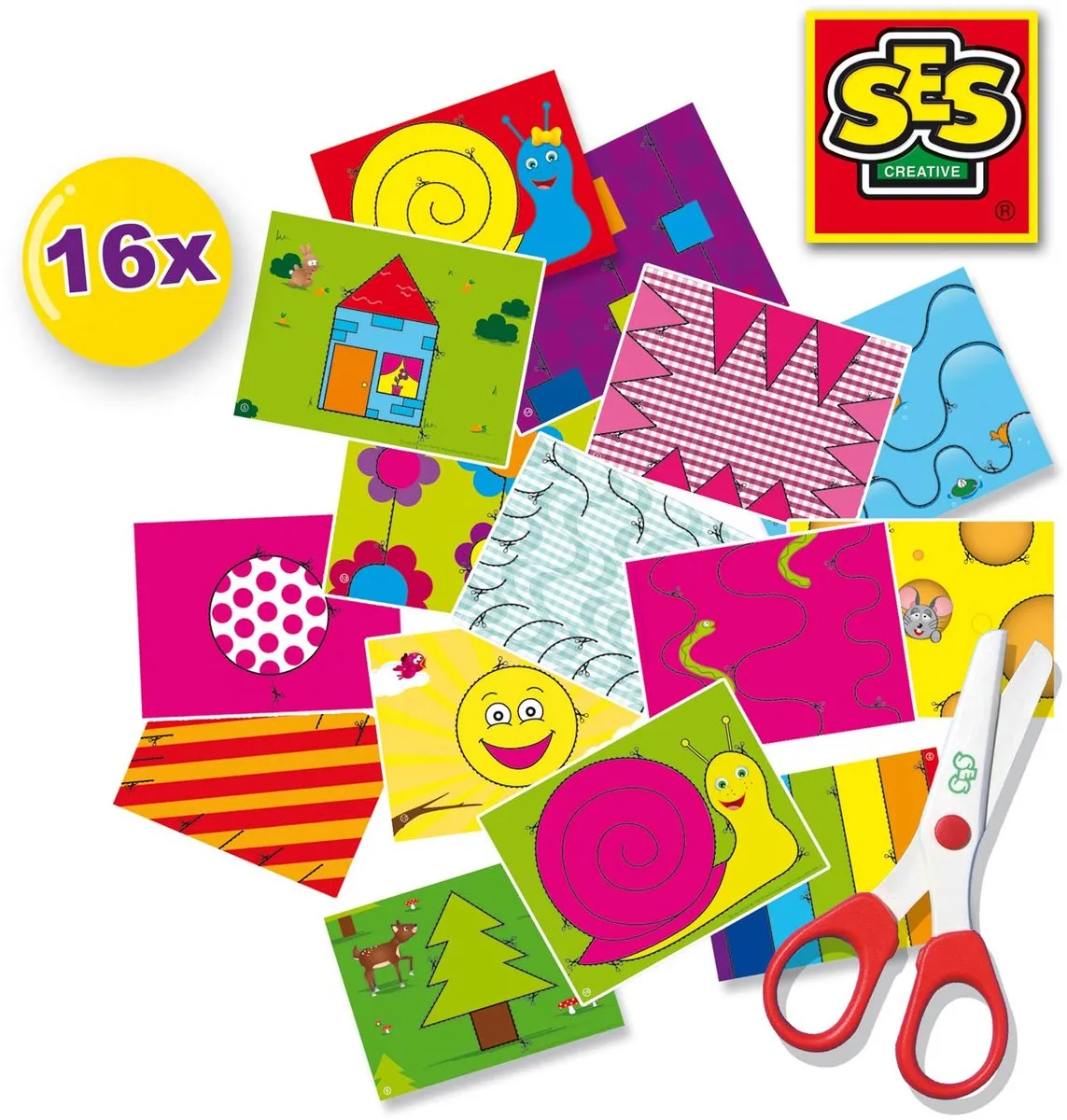 SES Creative Ik Leer Knippen Montessori Speelgoed - 17 Stuks