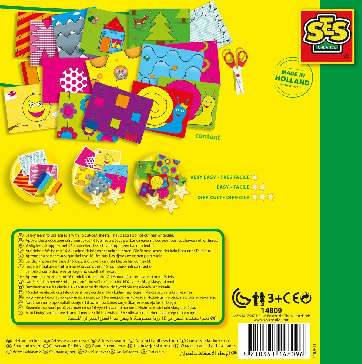 SES Creative Ik Leer Knippen Montessori Speelgoed - 17 Stuks